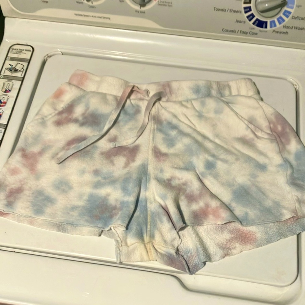 We the free pajama shorts small tie dye knit